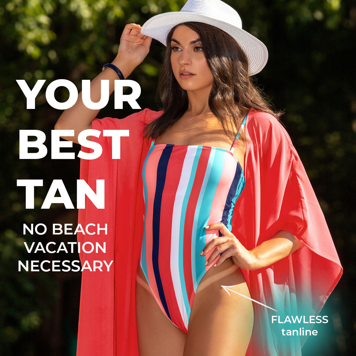 Mini Lava Tan Solution on model