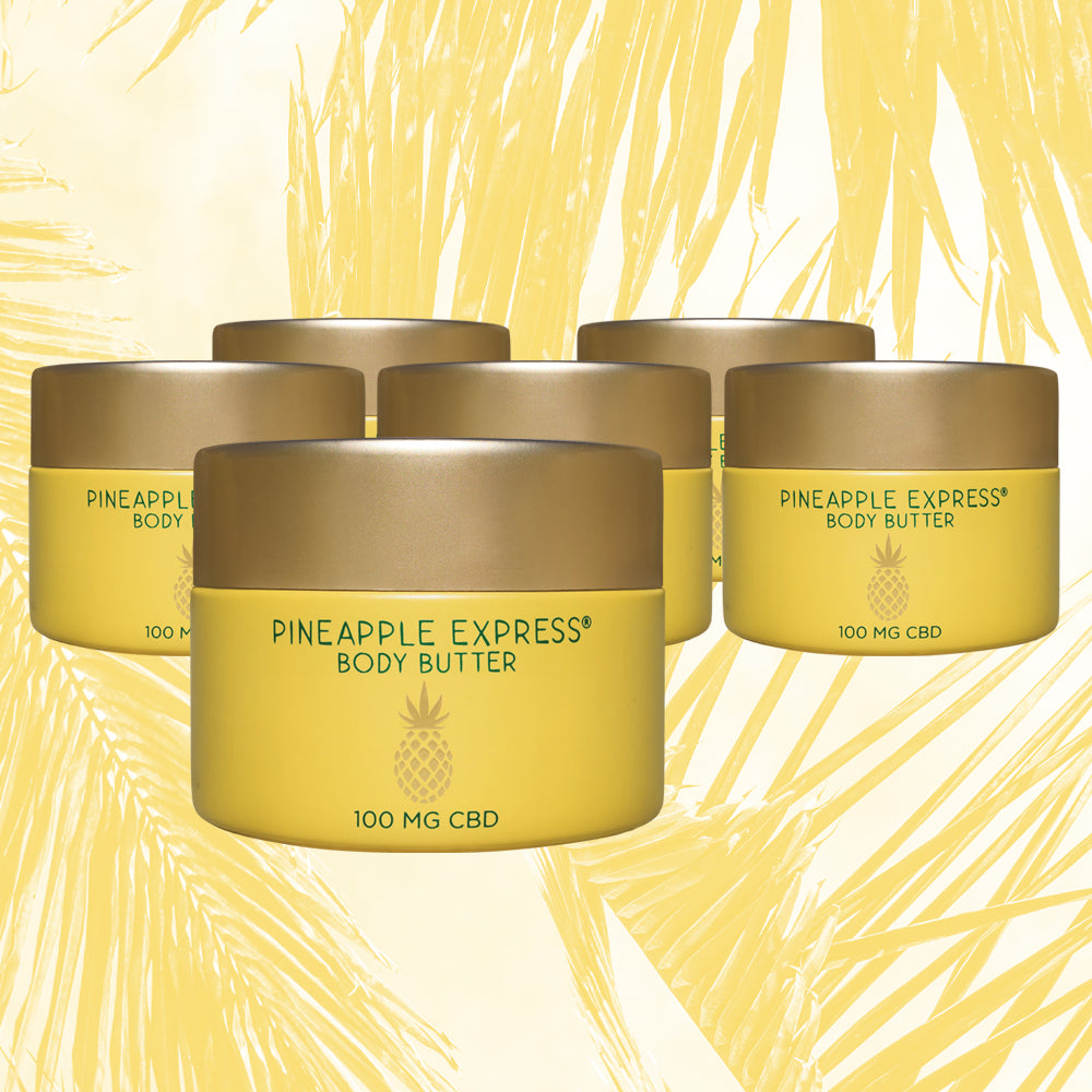 Pineapple Express CBD Body Butter was designed for severely dry or cracked skin plus eczema.