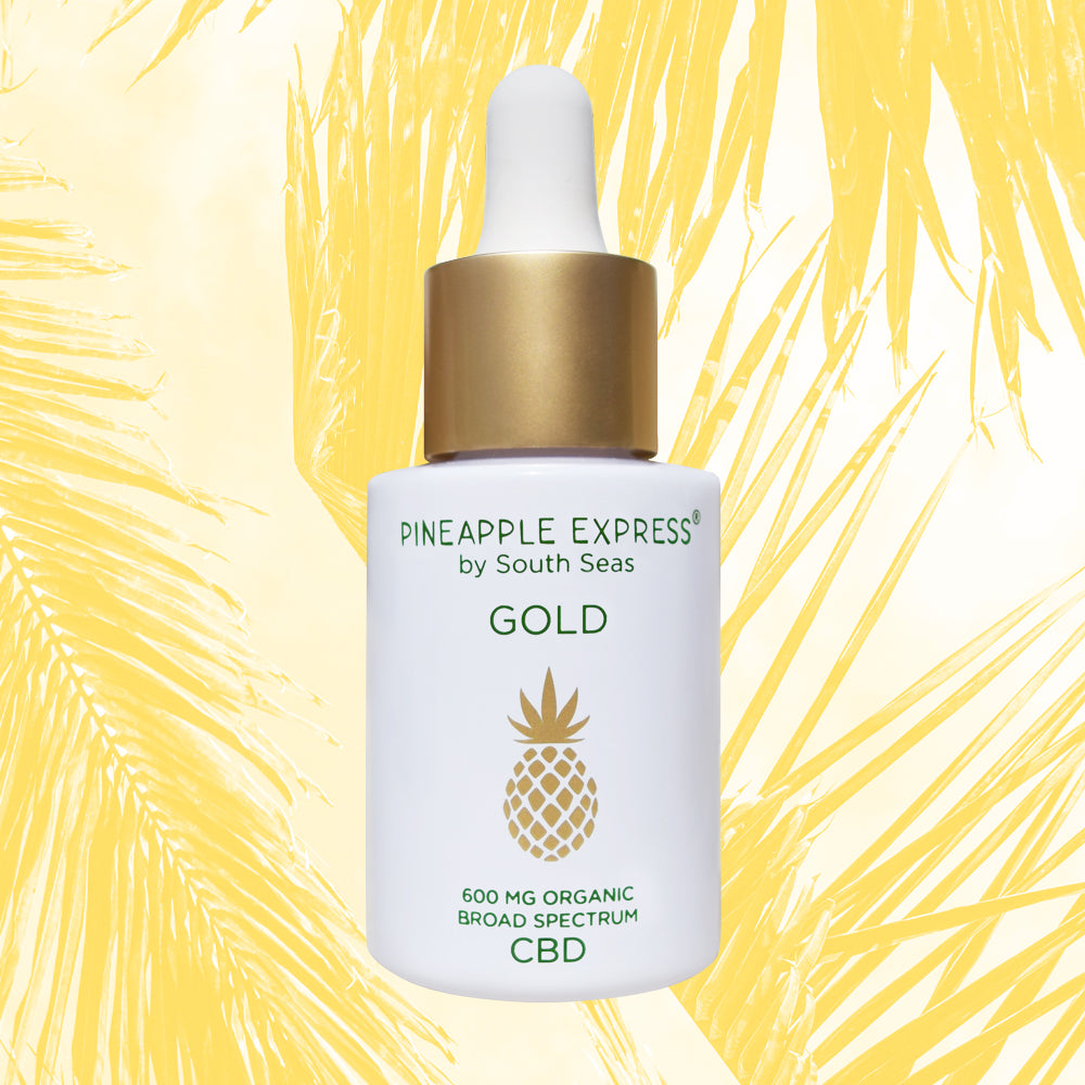 Pineapple Express CBD Gold Drops - 600 mg of organic broad spectrum CBD