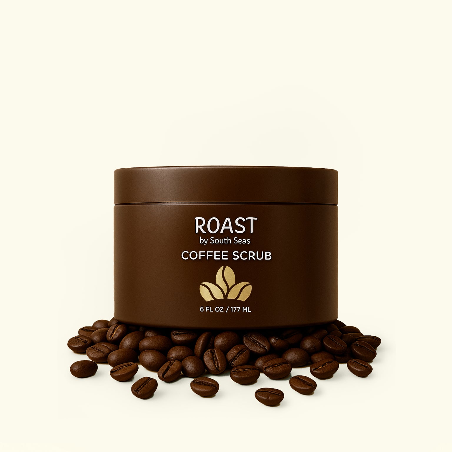 Roast Coffee Scrub, an exfoliating scrub infused with caffeine and hydrating oils