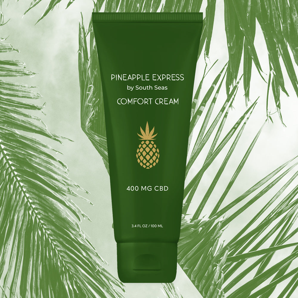Pineapple Express Comfort Cream a CBD lotion that hydrates and soothes skin