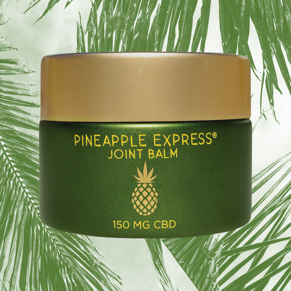 Pineapple Express Joint Balm hemp-infused jar